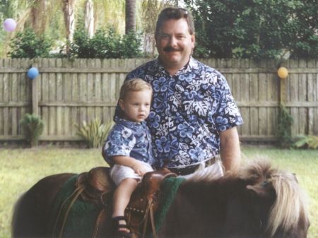 We had backyard pony rides on my second birthday