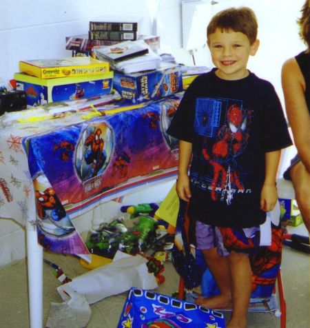 Look at all the presents I got for my fifth birthday