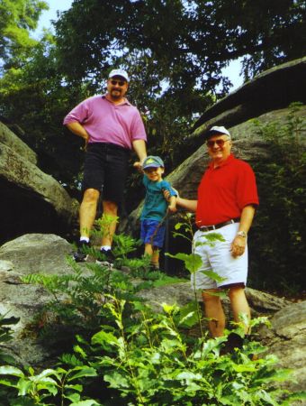 A hike at Jump Off Rock with Dad & Pop