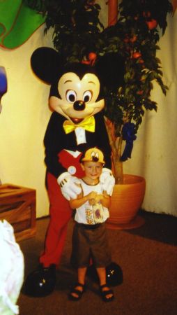 Wiith Mickey Mouse