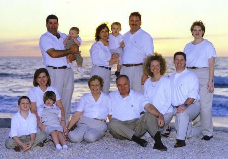 The Greene family at Sunset Beach