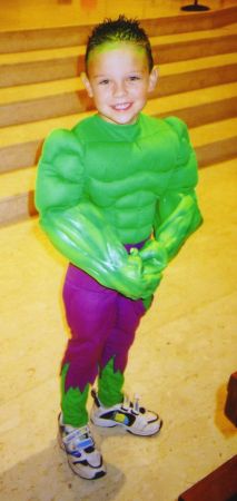 Halloween 2003 - I was The Hulk for fifth halloween