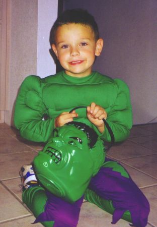 Halloween 2003 - I was The Hulk for my fifth halloween