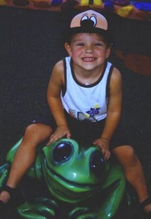 Riding a big frog