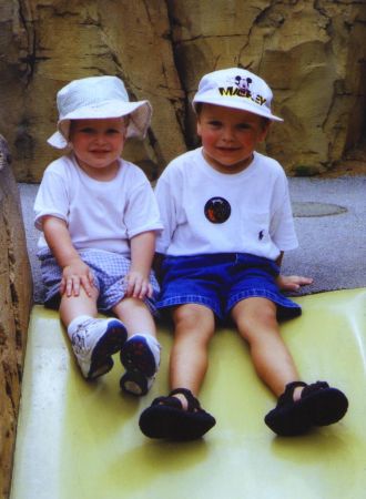 With my cousin Sam at Animal Kingdom