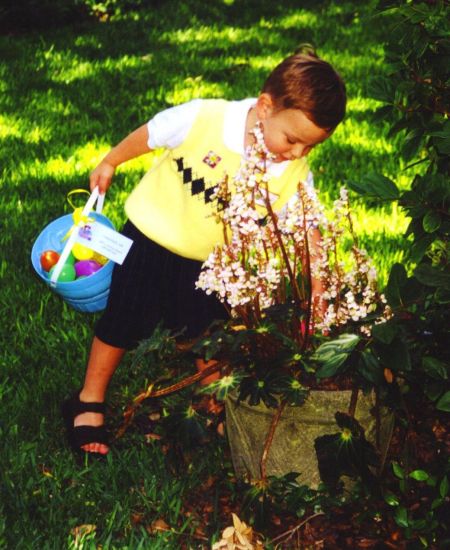An Easter egg hunt at Den & Pop's