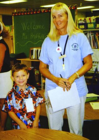 With my kindergarten teacher Ms. Proffitt