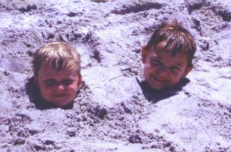 Buried with Sam at Venice Beach