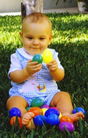 Playing with Easter eggs